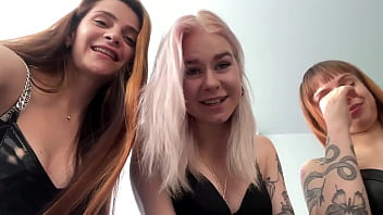 Preview 3 of Xxxx Eunny Leone - Agata,  Kira And Sofi - Triple POV Spitting And Verbal Humiliation