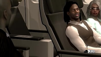 Preview 2 of Latin Socks - Things get nasty with Ms. Jiggles on her flight flight