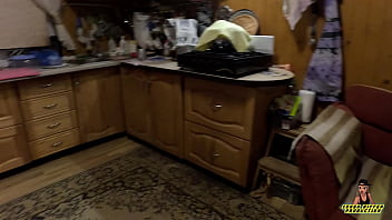 Preview 1 of Alura Kitchan - Big dick neighbour saved sexy girl stayed nacked on winter cold