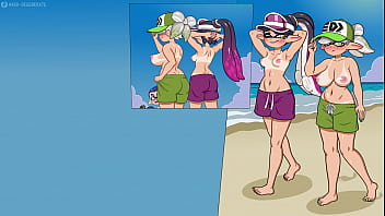 Preview 1 of Yang Gril Sex Yang Boy - Splatoon yuri/futa