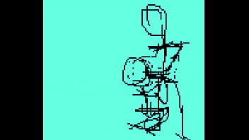 Preview 2 of Full Hd Desi Sex Bhojpuri - Testando minha anima&ccedil_&atilde_o em pixel art com boneco fazendo sexo oral,  s&oacute_ na boquete
