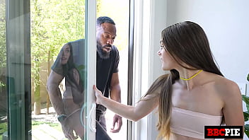 Preview 1 of Gay Blowjob Cute - Sneaky Slut Gets Impaled By Boyfriend&#039_s BBC While Her Parents Are Out