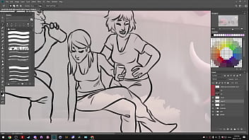 Preview 2 of Nice Bubs - Picarto ~ DarkCookie - Summertime Saga [720p] (2023.11.16)
