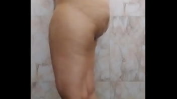 Preview 2 of Mom Son Massges - Gorgeous big netural tits fingring in bathroom