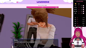 Preview 2 of Story Home Sex - VTuber LewdNeko Plays Harem Hotel Part 12