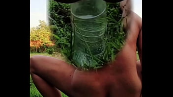 Preview 3 of Video Shamale Medellin6 - Myanmar gay naked outdoor solo play (zoom)