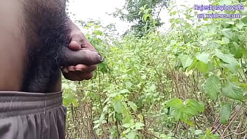 Preview 4 of Blek Men Sex - Rajeshplayboy993 outside jungle pissing and outdoor public pissing