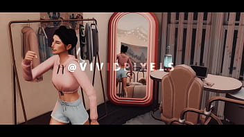 Preview 1 of Madison Ivy Tumblr - HORNY HUSBAND GETS TEEN ASIAN SLUTTY BABYSITTER TO DO ANAL - SIMS 4
