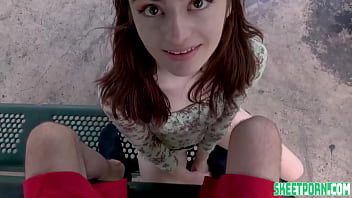 Preview 2 of Girl Show Boob - Shy Girl Reese Robbins At The Park