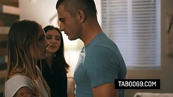Preview 1 of Teens Dog Sex - Perv stalker fucks two teen best friends in a threesome