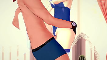 Preview 2 of Yue Jizzcom - Anya (versi&oacute_n adulta) quiere folllar usando su ba&ntilde_ador