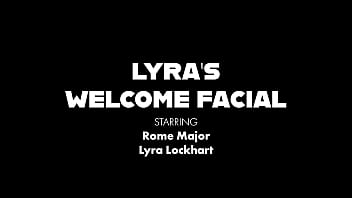 Preview 1 of Asly Adms - Nympho From San Diego! Rome Major Facializes Lyra Lockhart!