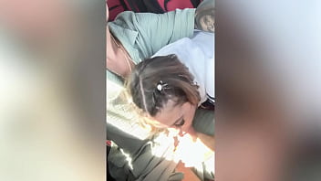 Preview 3 of Bf Xxxhin - Marika Milani takes all my cock in her mouth while I&#039_m driving