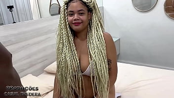 Preview 1 of Hidden Cam Lesbian Video - Primeira vez no porno da safada Lilith ganhando muita pica e apanhando muito na cara e na bunda