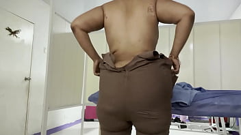 Preview 2 of Scary Futanari - CHICA DE LOS MASAJES MUESTRA SU LINDO CUERPO