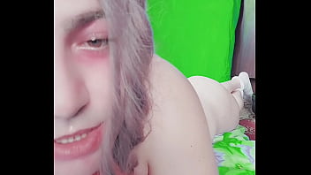 Preview 3 of Hod Fuck - redhead 18 blonde femboy hottie crossdresser transgender ladyboy model big bubble but big white ass smooth skin soft pretty