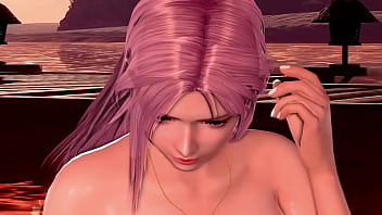 Preview 3 of Miyoko Nagase - DOAXVV - Going out with Elise,  but she&#039_s nude