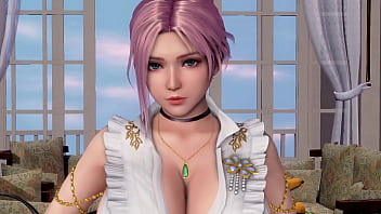 Preview 1 of Miyoko Nagase - DOAXVV - Going out with Elise,  but she&#039_s nude