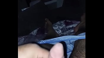 Preview 4 of Petite Asian Porn - A little cock play before bed on the couch