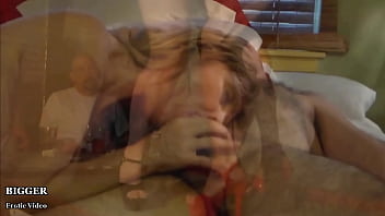 Preview 3 of Hlkjt - Blonde dancer pleasures man,  woman,  and herself