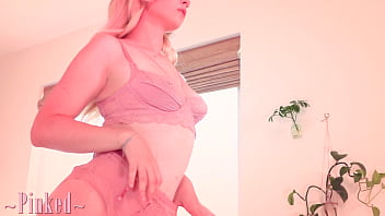 Preview 1 of Cowgirl Bush Xxx - PINKED! Tiny Blonde Lilly Belle has screaming orgasms