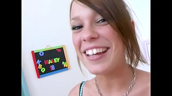 Preview 3 of Xxxow Local - HALEY SWEET Cute 18 YO Huge Cock POV Blowjob and Huge Cum Facial