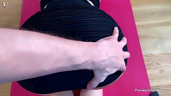 Preview 1 of Muslim Pregnant Pussy Squirting - Two Men Tie Me Up and Spank My Round Ass and Cum on My Bubble Butt