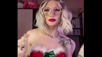 Preview 2 of White Skirt Wet - Merry Christmas#MerryChristmas #deer #snowqueen#shemale #tranny #ladyboy #sexy #tgirl #TsPorn #TransPorn #RussianTGirl #...
