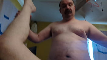 Preview 2 of Mom And Me22 - &quot_Wobble&quot_ - Sexy bear Rusty Piper&#039_s big fat booty excites handsome moustache man Don K Dick&#039_s girthy cock so he pushes it into the butt and fucks until the cum shoots out jizzily from the penis and balls with hard force - cornfedMTdads