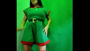 Preview 1 of Olivia Mac - STEPDAD IS IN A BAD MOOD AND I SEND HIM HOMEMADE PORN DRESSED AS A SEXY ELF SO THAT HE GETS HAPPY AND HORNY.