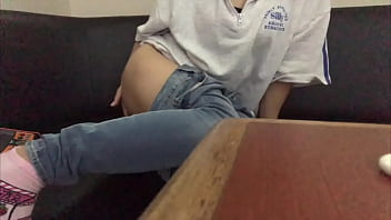 Preview 3 of Husband Fo - カラ◯ケ屋さんで歌を沢山歌った後に、性欲も処理したくて1人でカラ◯ケでオナニーして性欲処理もしてきました