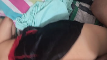Preview 3 of Breannabbw - Me novio me coge vestida de pirata,  en faldita y por atr&aacute_s,  le doy una buena chupada con garganta profunda,  la sent&iacute_ hasta la garganta