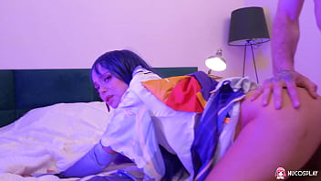 Preview 3 of Bp Xxxy - Hot cosplay Bella Grey craves for hard dick and gets it.