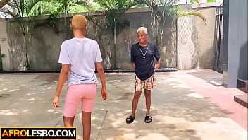 Preview 1 of Dad And Teen Hd - Amateur African lesbian Minaj eating her big titted ebony GFs black pussy