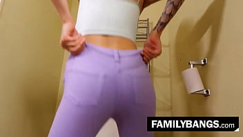 Preview 1 of Indian Nighty Aunty - FamilyBangs.com ⭐ Perv Stepbrother Caught Watching Porn by his Little Stepsister,  Lola Fae,  Alex Jett