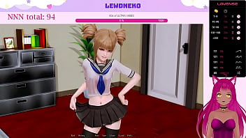Preview 2 of Live Xnx Com - VTuber LewdNeko Plays Harem Hotel Part 11