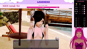 Preview 1 of Live Xnx Com - VTuber LewdNeko Plays Harem Hotel Part 11