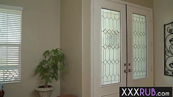 Preview 1 of Female Xvidio - Hot small tits blonde MILF Maia Davis sucking big hard cock and stud client enjoyed it