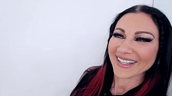 Preview 2 of Em Chat Po - JENEVIEVE HEXXX Sexy DDD Tits Tattoed Hottie POV Huge Cock Blowjob and Cum Swallow