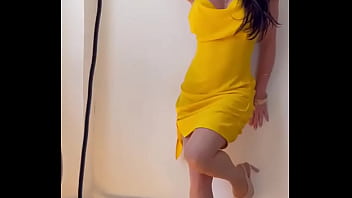 Preview 2 of Secret Sex18 - Bringing joy to the world,  one yellow dress at a time... Watch until the end to see the results! ?