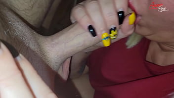 Preview 1 of Mother Masage Oil - Wife in red dress cheating with friend