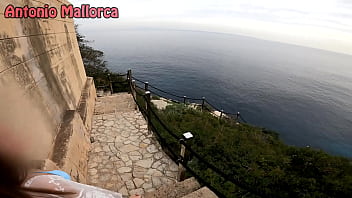 Preview 1 of Cate Xxnx Gog - Fucking a Big Ass Spanish in Public with Sea View