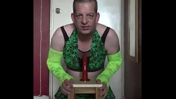 Preview 2 of Lesbian Garden - not ashamed to show my face as i ride my dildo and deep throat it afterwards while asking for a real penis to do it instead part 9