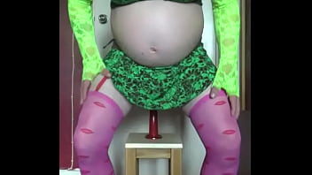 Preview 4 of Horny Busty Burnette Babe Fucked - not ashamed to show my face as i ride my dildo and deep throat it afterwards while asking for a real penis to do it instead part 2