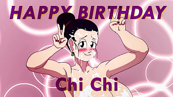 Preview 4 of Log Lund - DragonBall Hentai - ChiChi&#039_s Birthday Bukkake