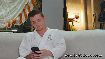 Preview 1 of Bass Bostar Xxx Video - Gay models back to set and anal fuck in reverse cowboy