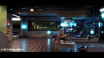 Preview 2 of English Sexy Picture School - Cyberpunk 2077 - Panam fucks all night (ThePartyWurm)
