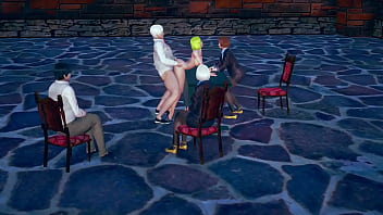 Preview 1 of 18 Virgin Girl Porno - Secretary ploughed by boss from behind in front of management