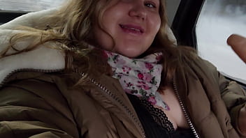 Preview 3 of Anuahka Xxx - Chubby Cutie with Huge Tits Masturbates in a Cab in the Backseat