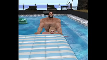Preview 2 of Mom And Rendy - pool chick begs for hunky cam heyward&#039_s big dick and gets trained hard